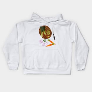 Cutting Onions Kids Hoodie